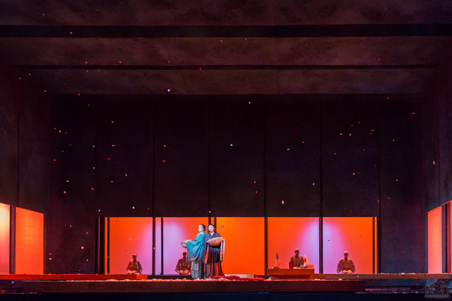 The Madama Butterfly stage at the Arts Centre Melbourne.
