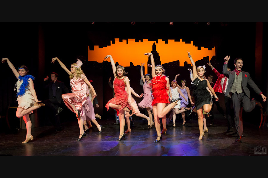 Grace Haslinghouse and ensemble in Not For The Life Of Me.